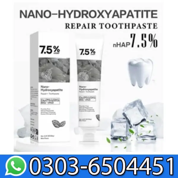 7.5% Nano Hydroxyapatite Teeth Whitening Toothpaste 120GM In Pakistan