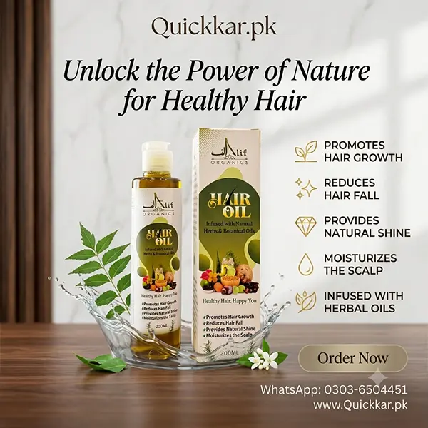 Alif Organics Natural Hair Oil Price in Pakistan