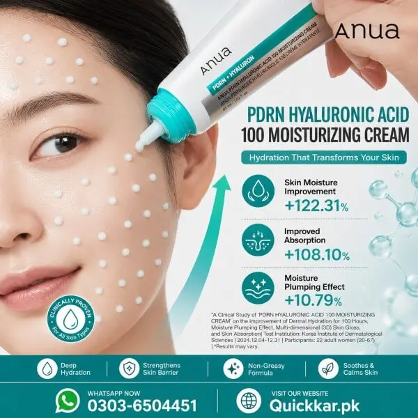 Anua Pdrn Hyaluronic Acid 100 Moisturizing Cream In Pakistan
