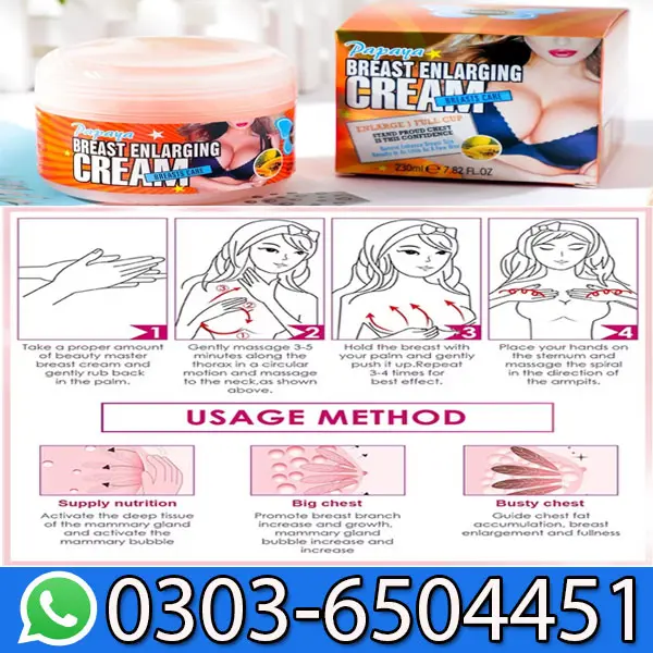 Breast Enlarging Cream Use