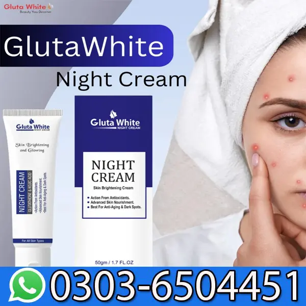 Gluta White Night Cream Tube Pack