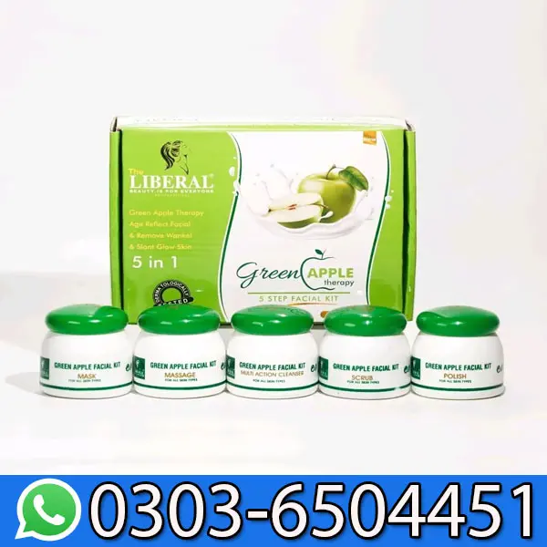 The Liberal Green Apple 5 Step Facial Kit