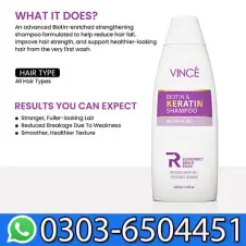 Vince Biotin Keratin Shampoo Price in Pakistan